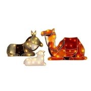 Led Nativity Scene Series Ground Stake Acrylic Jesus Nativity Set Ornament for Home Outdoor Yard Lawn Decoration